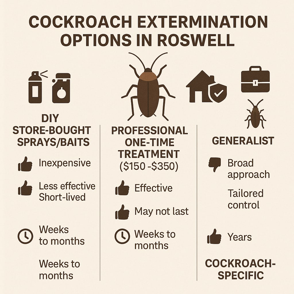Cost of Cockroach Exterminator Roswell, GA