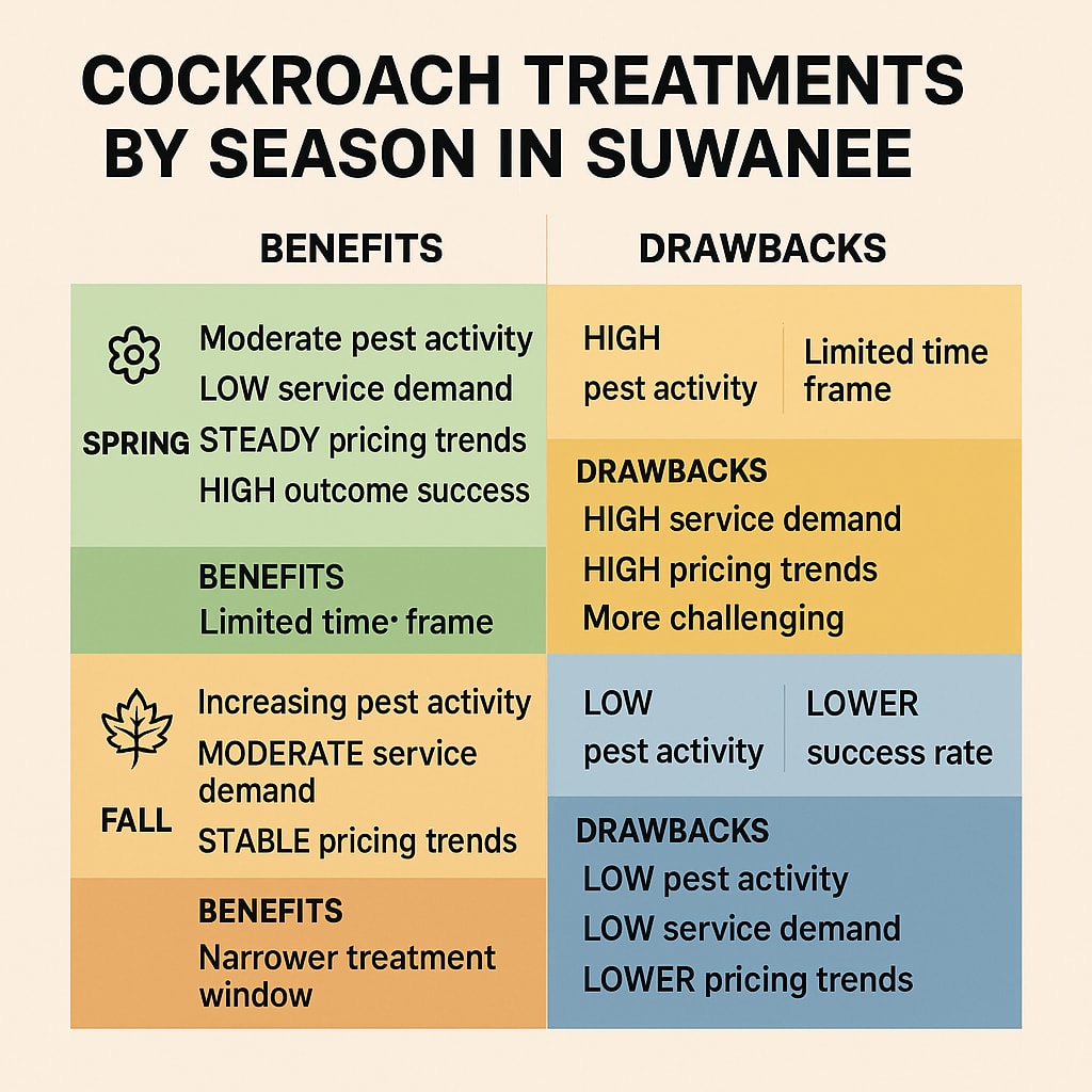 Best Time to Tackle Cockroaches in Suwanee