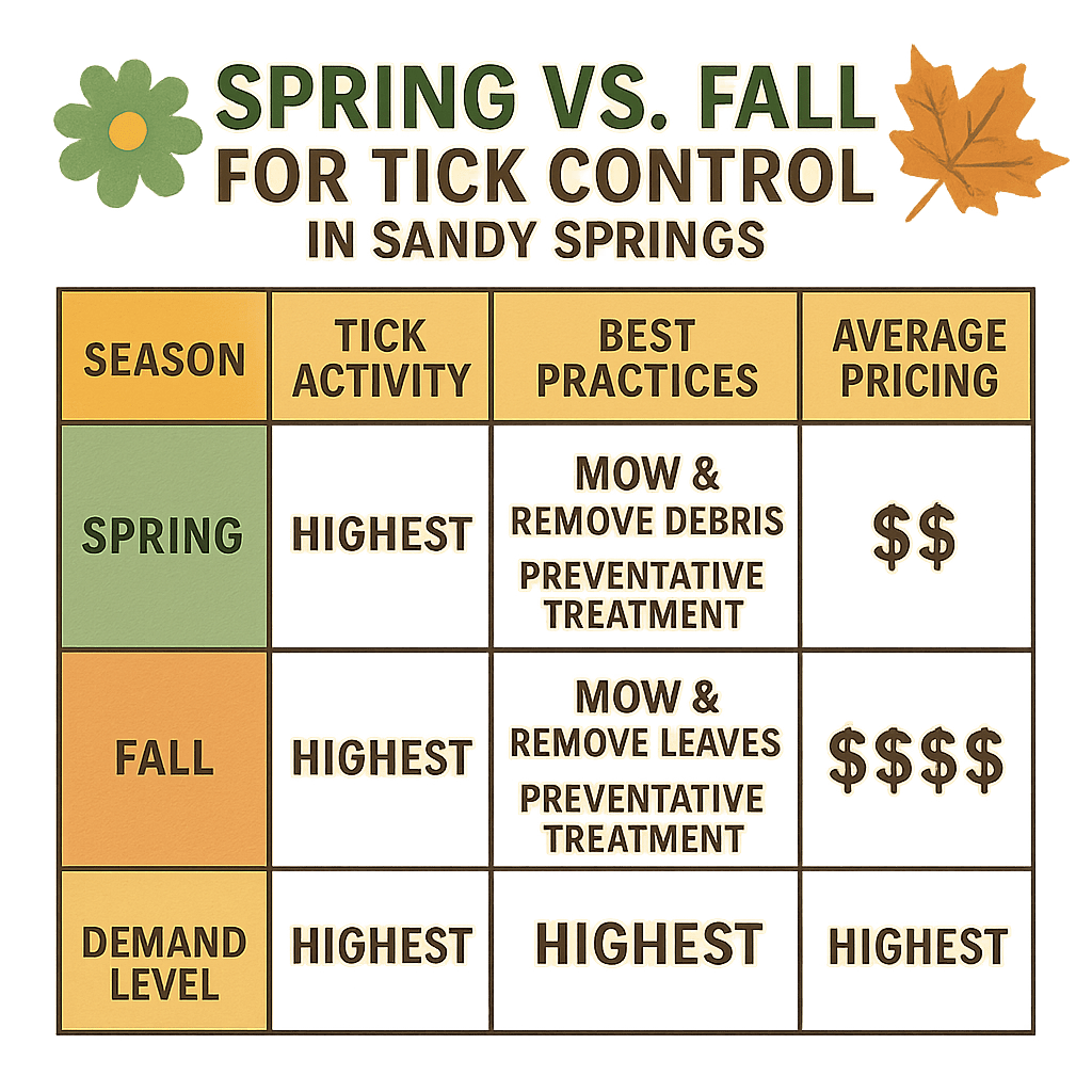 Best Timing for Tick Control in Sandy Springs