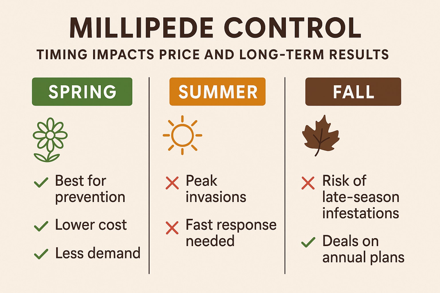 Millipede control Milton GA basement