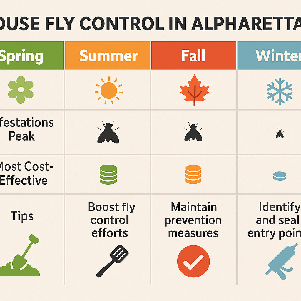 Best Time to Tackle House Flies in Alpharetta