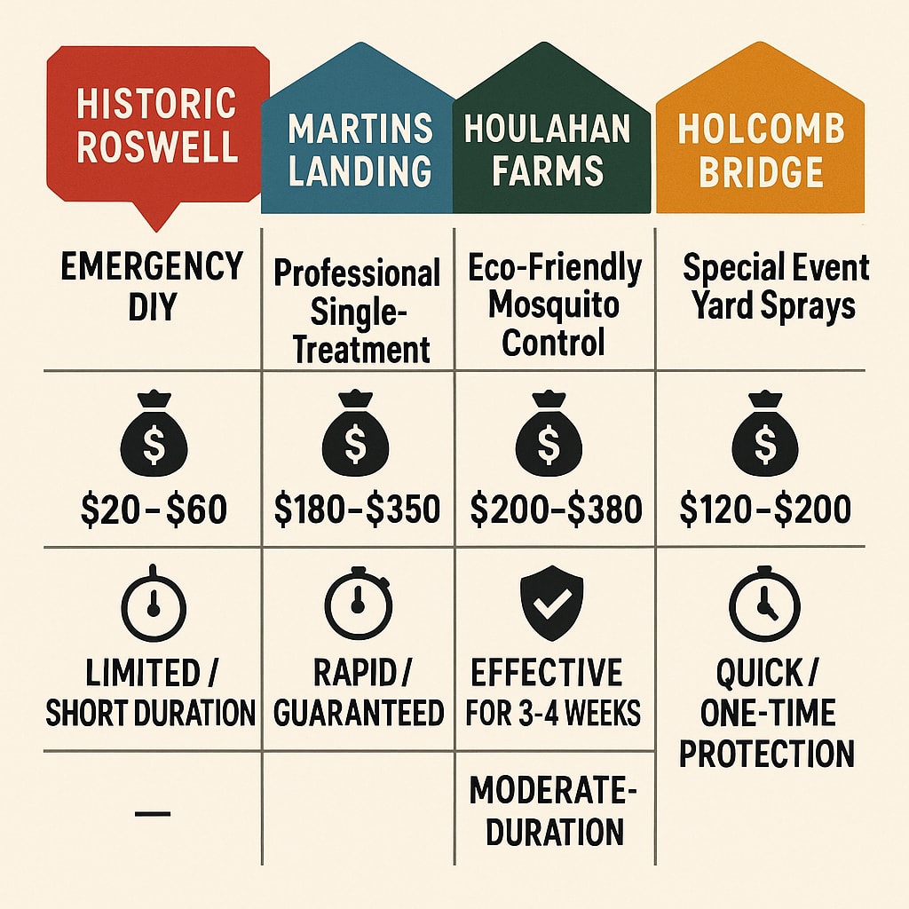 Cost of emergency mosquito control Roswell, GA