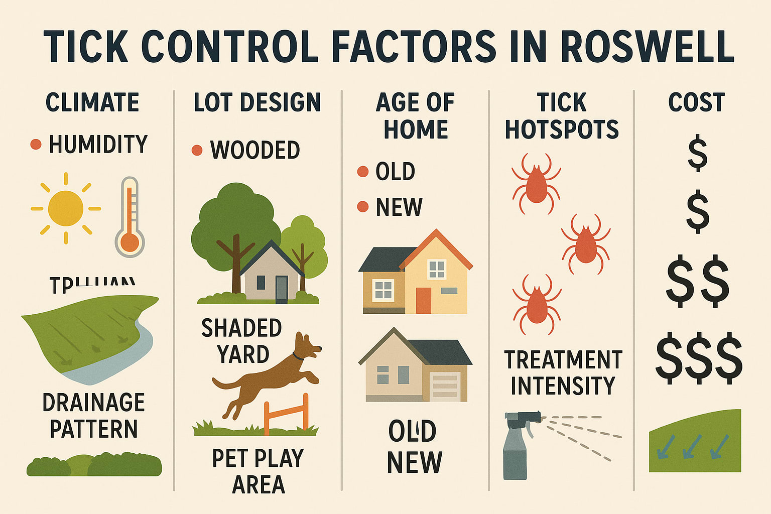 tick control Factors in Roswell