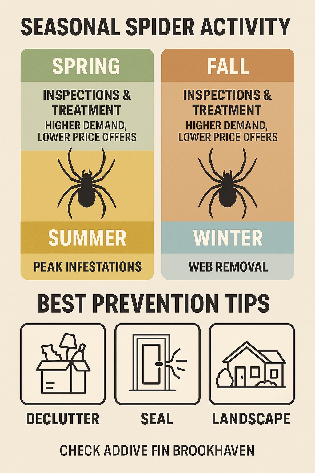 When to Get the Most Out of Spider Control in Brookhaven