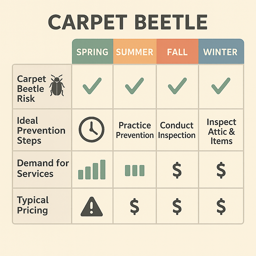 Schedule Carpet Beetle Control in Decatur