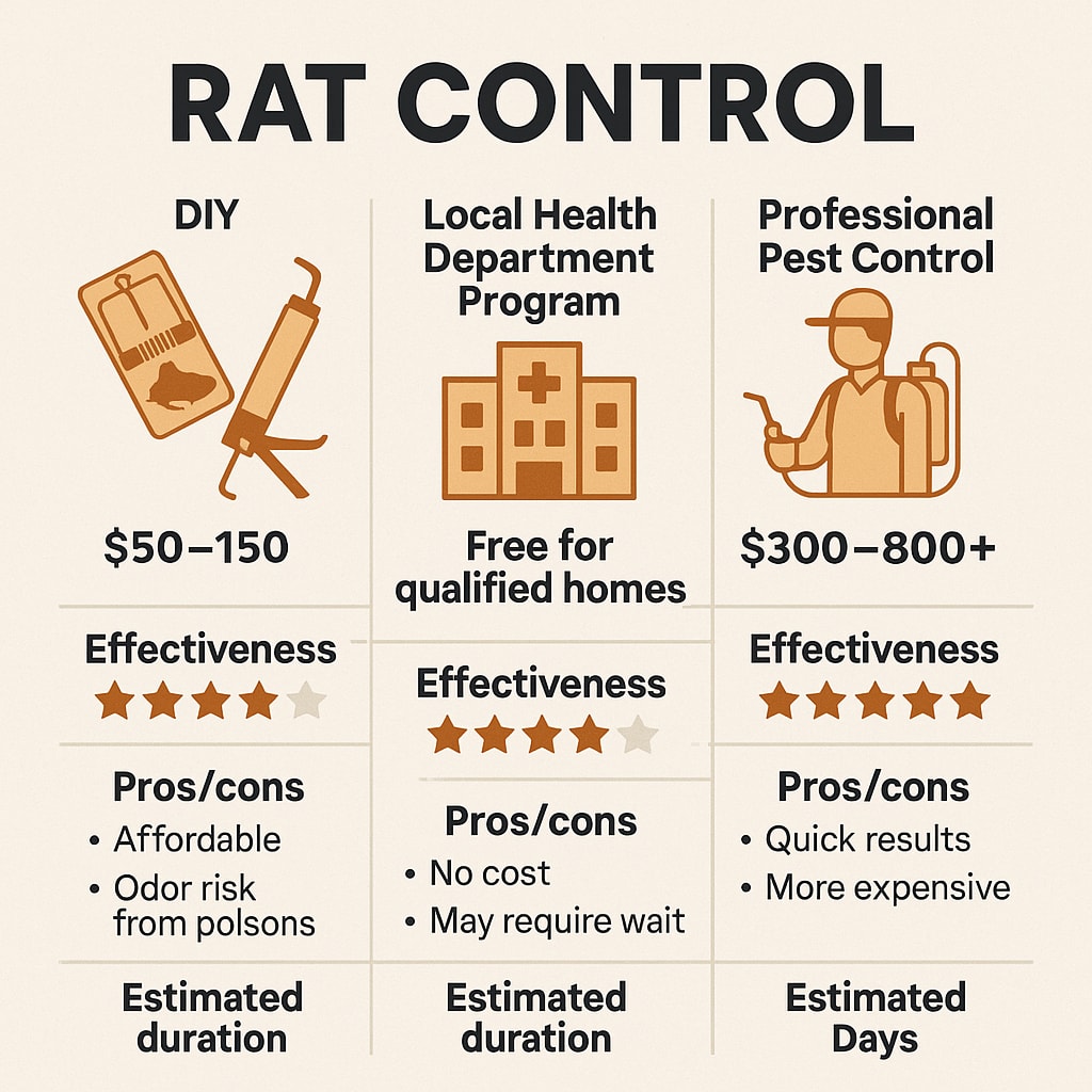 Cost of Emergency Rat Control Milton