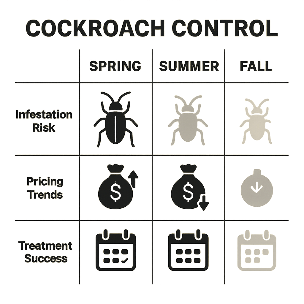 Best Times of Year for Cockroach Control in Peachtree City