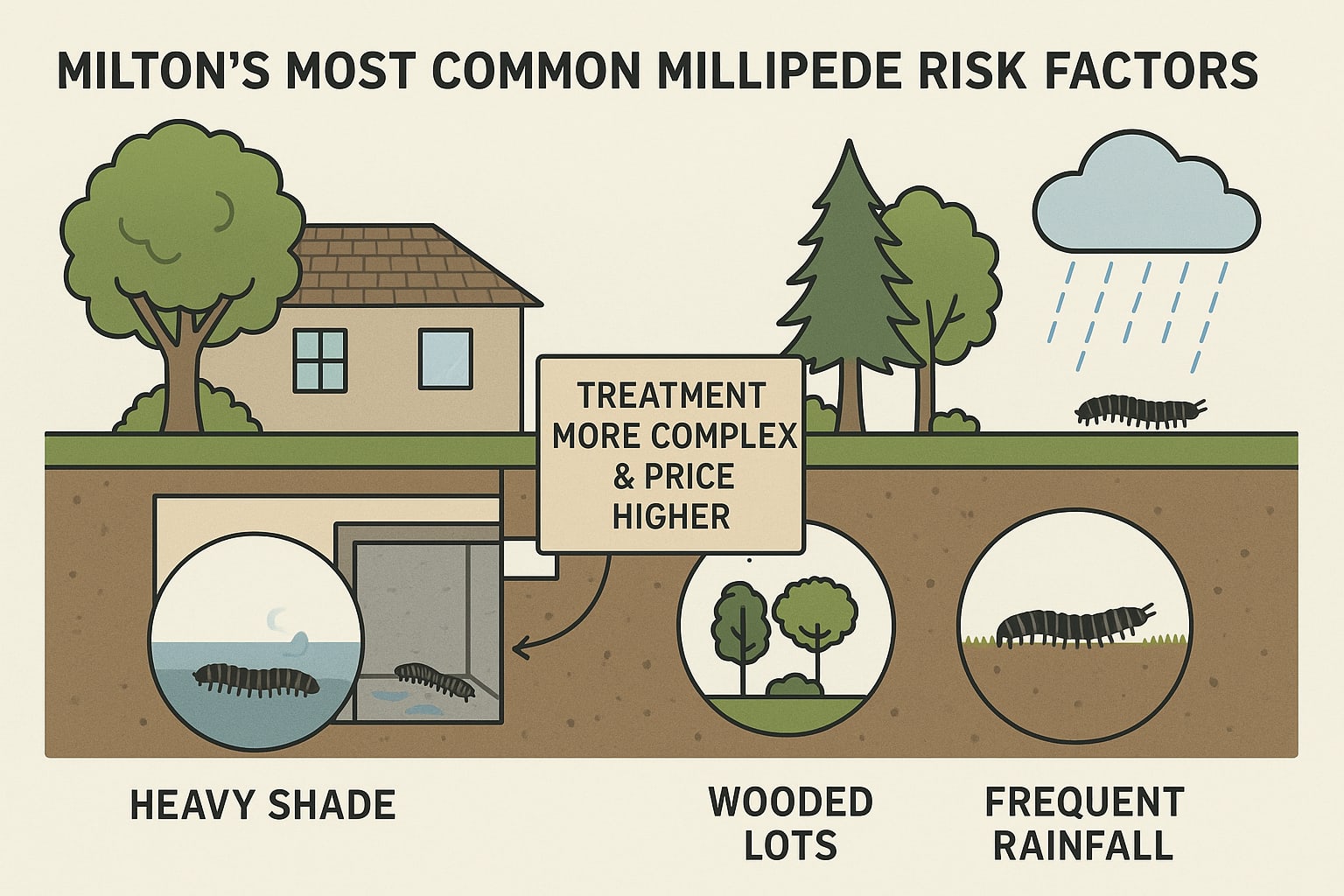 millipede control cost in Milton