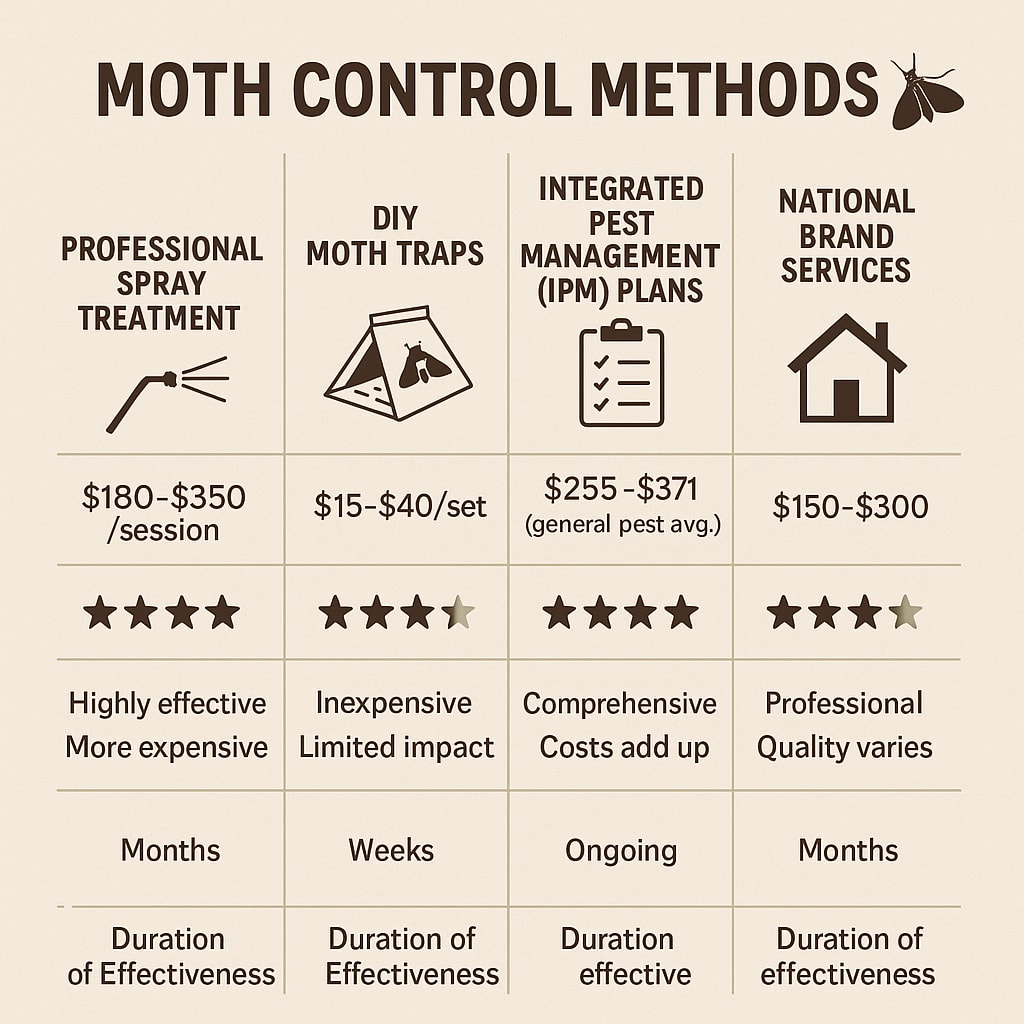 Cost of Moth Control in Alpharetta Homes