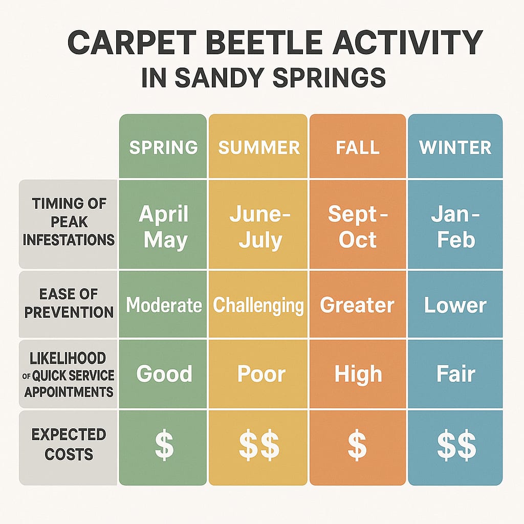 Carpet Beetle Control in Sandy Springs