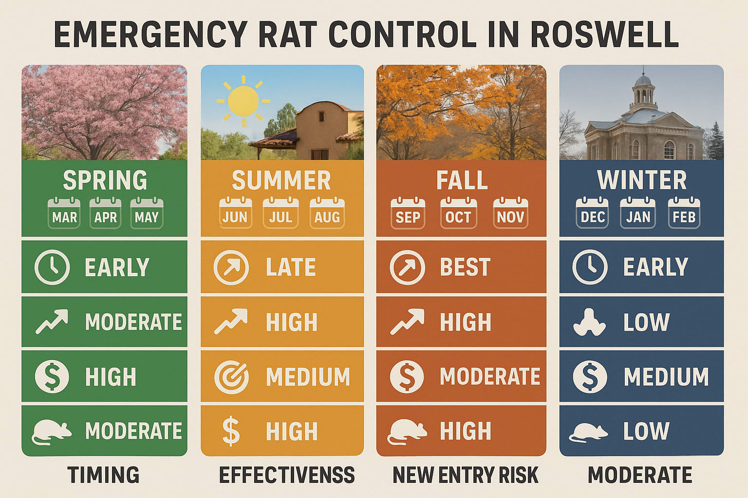 The Smartest Times to Tackle Rat Problems in Roswell