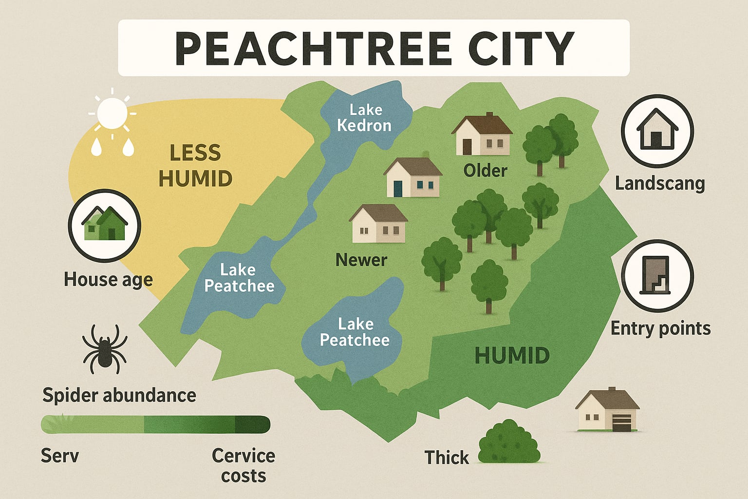 Simple Ways to Keep Spiders Away in Peachtree City 