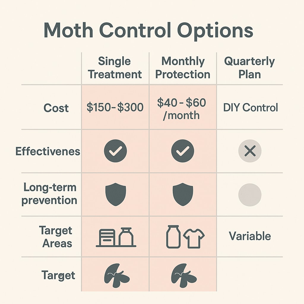Moth control cost Suwanee GA