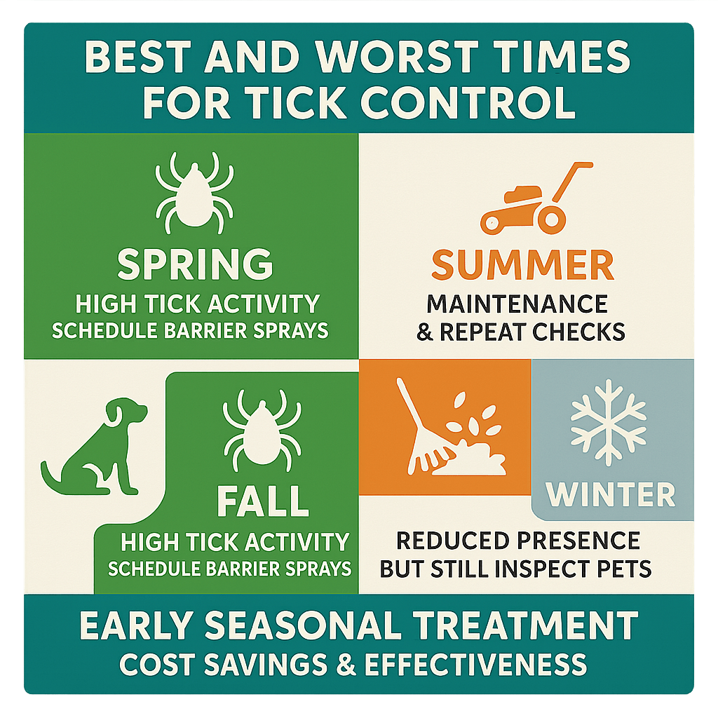 Best Timing for Tick Control in Roswell Homes