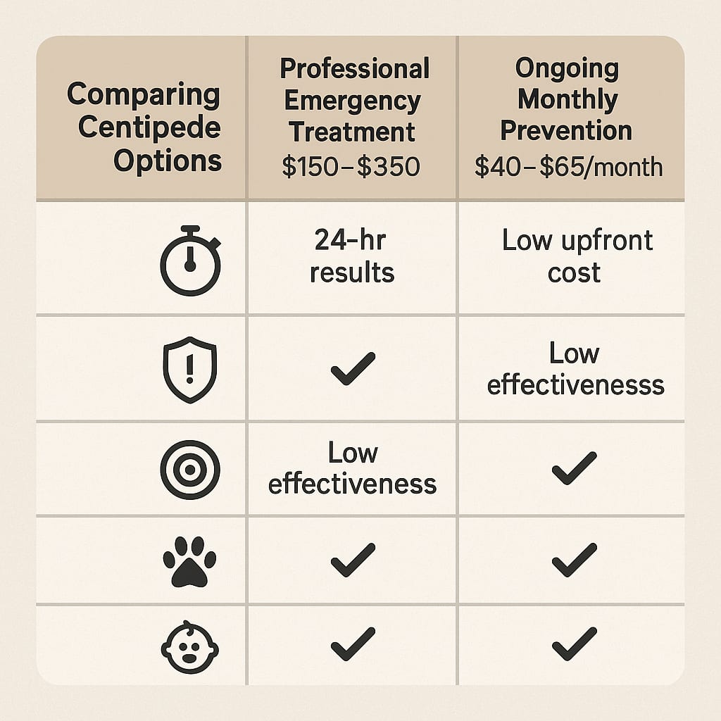 Cost of emergency centipede control Sandy Springs GA