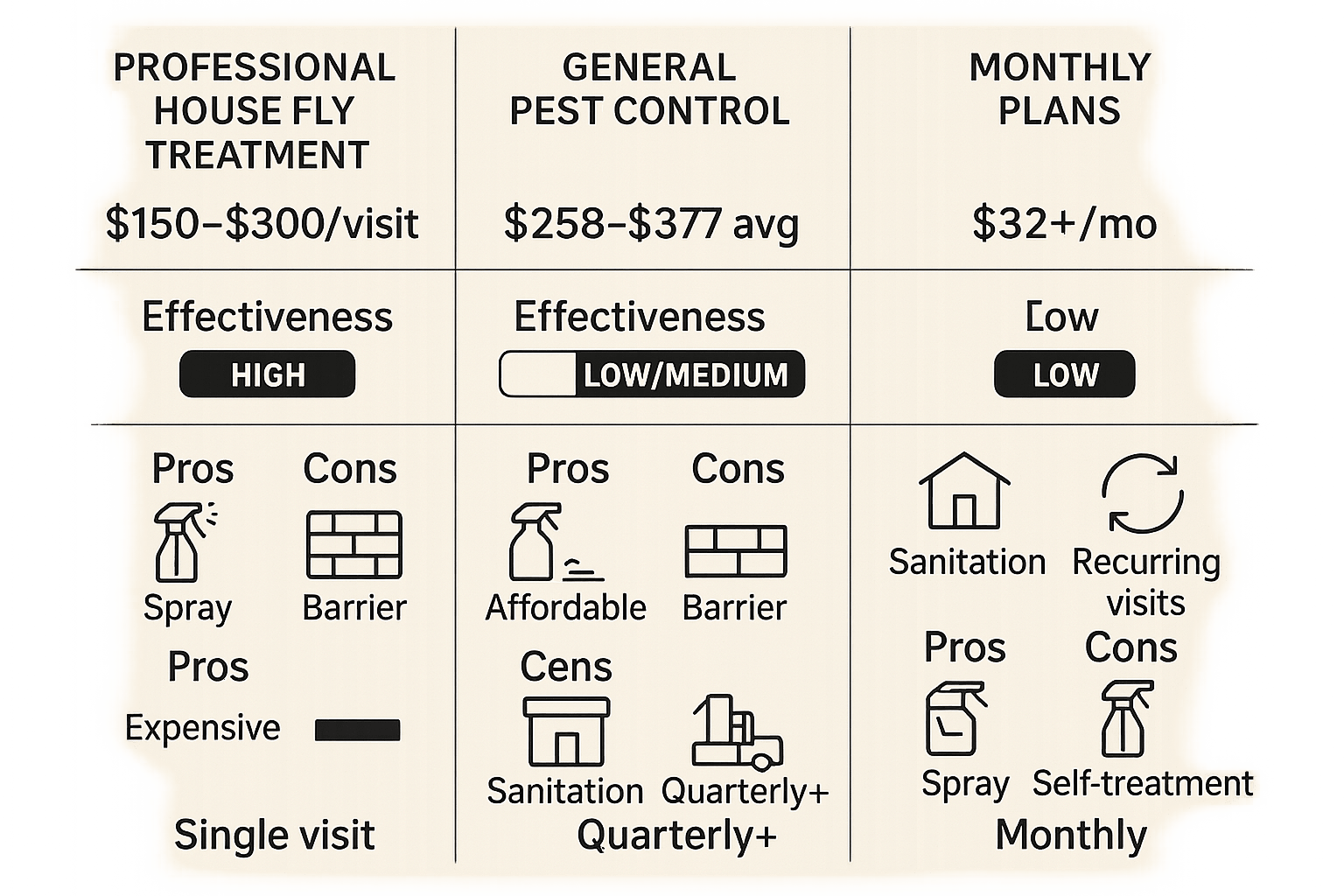 Cost of House Fly Control Roswell, GA