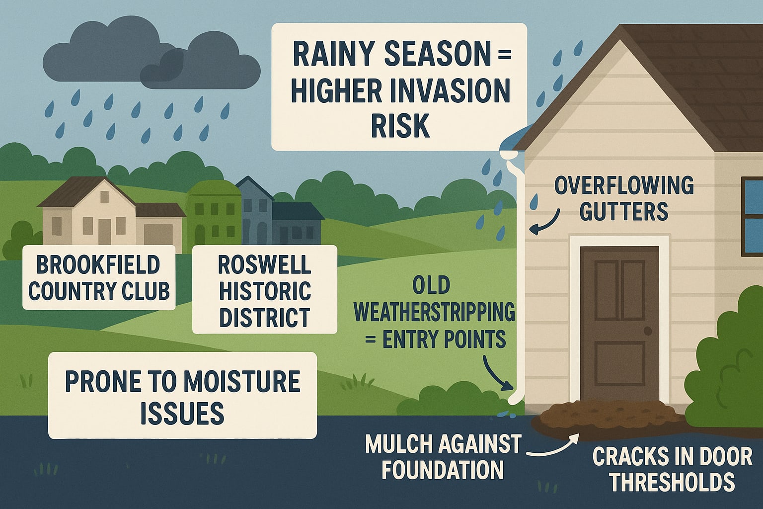 Simple Ways Roswell Homeowners Can Keep Millipedes Out