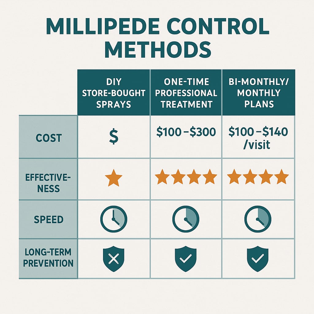 millipede control cost in Milton