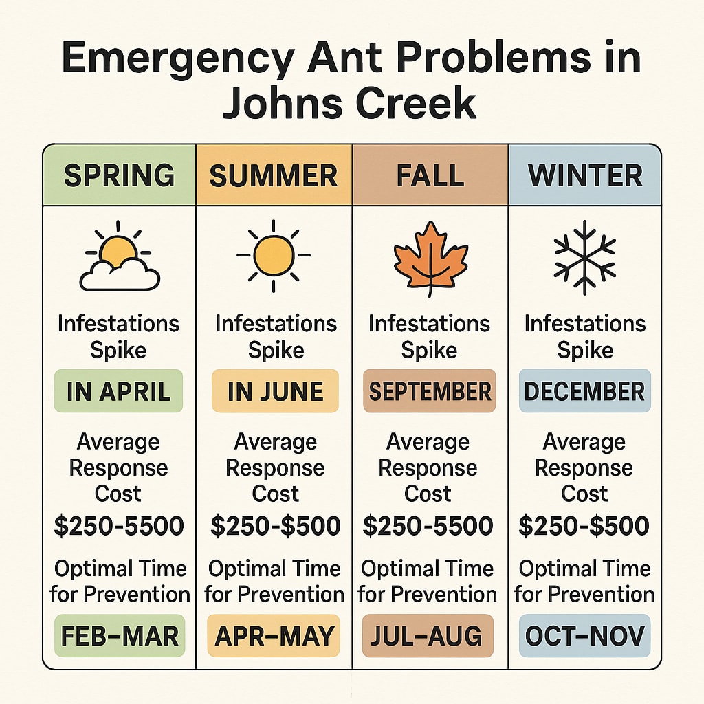 Emergency ant problems in Johns Creek 