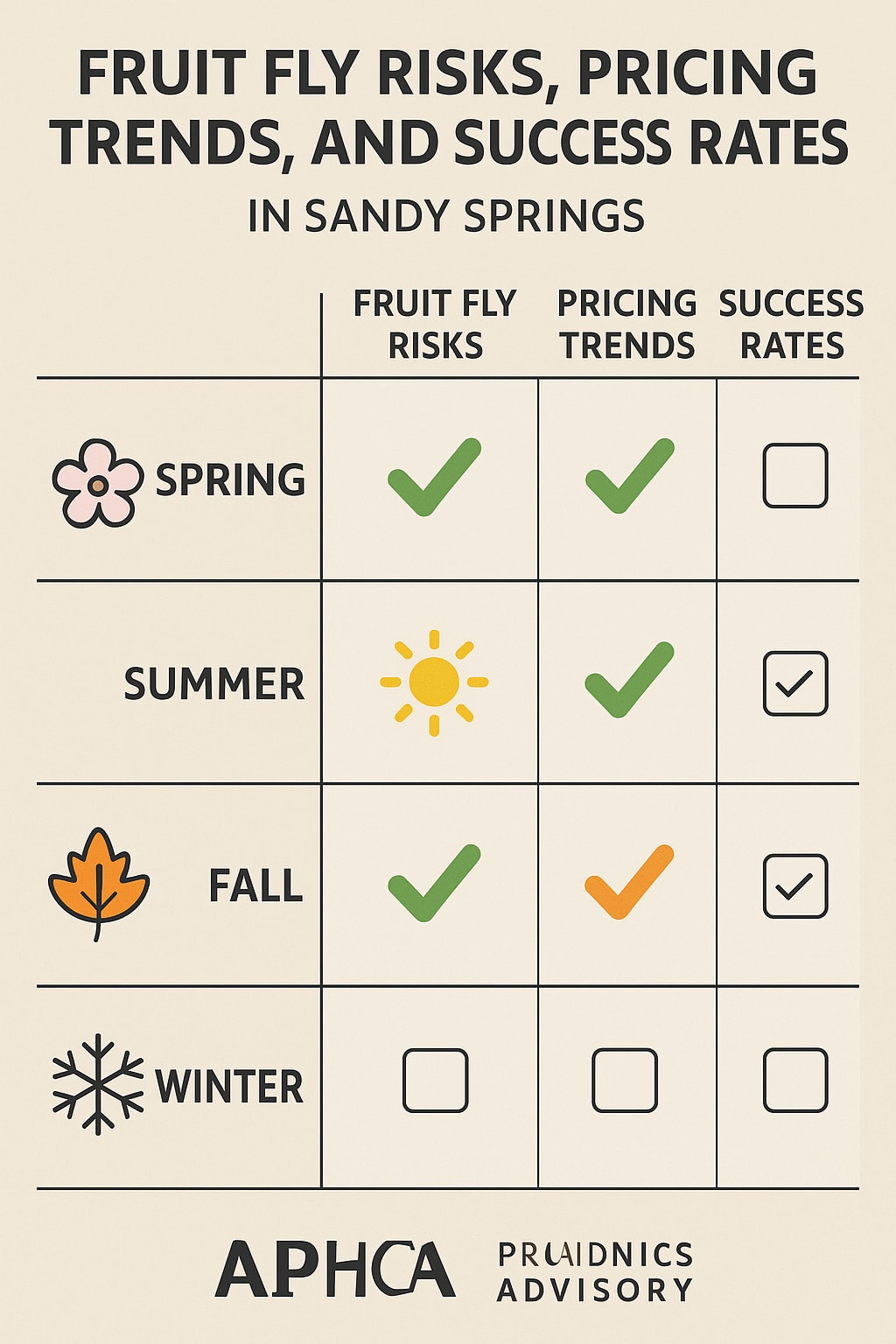 Timing Matters for Fruit Fly Control in Sandy Springs
