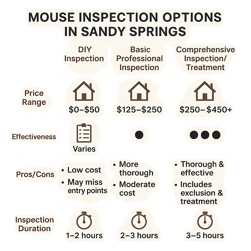 Cost of Mouse Inspection Sandy Springs GA