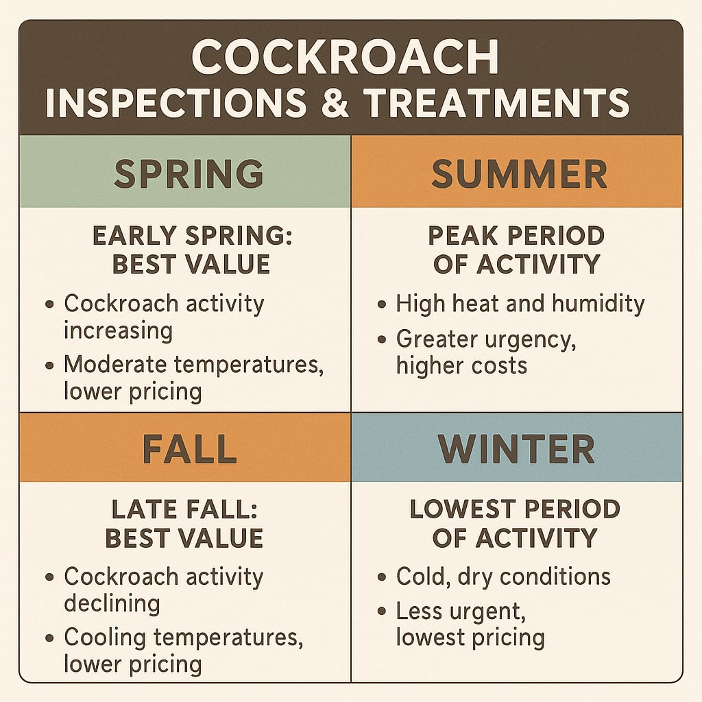 Right Time to Book a Cockroach Inspection in Sandy Springs