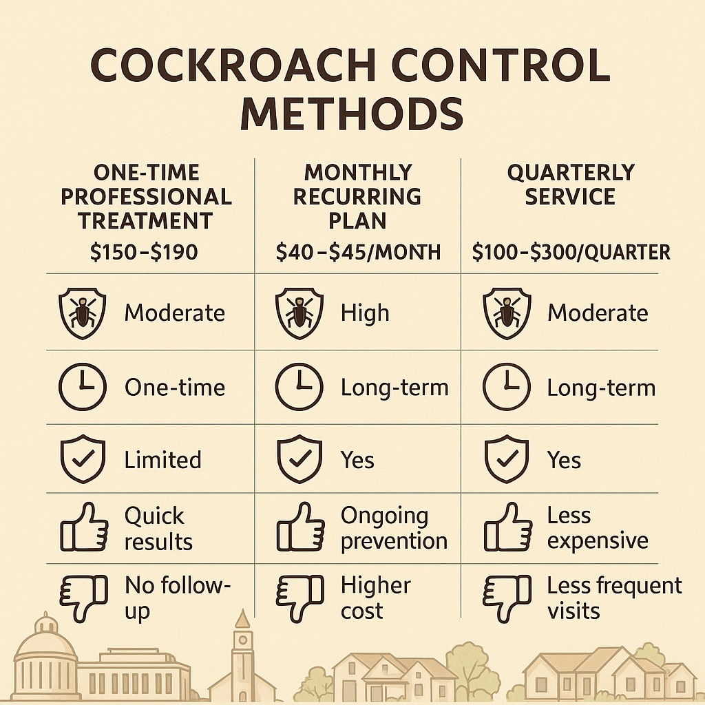 Cost of Top Rated Cockroach Control Roswell GA