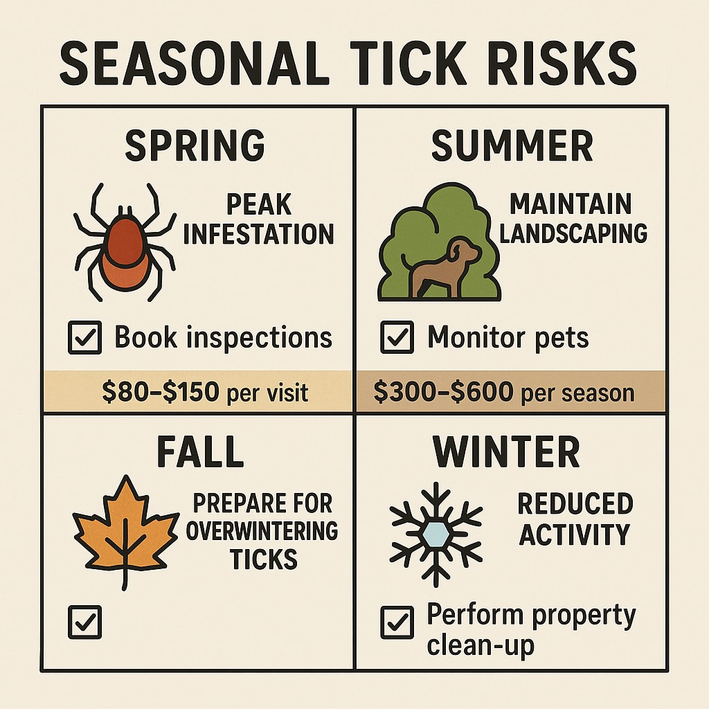 Seasonal tick risks in Johns Creek