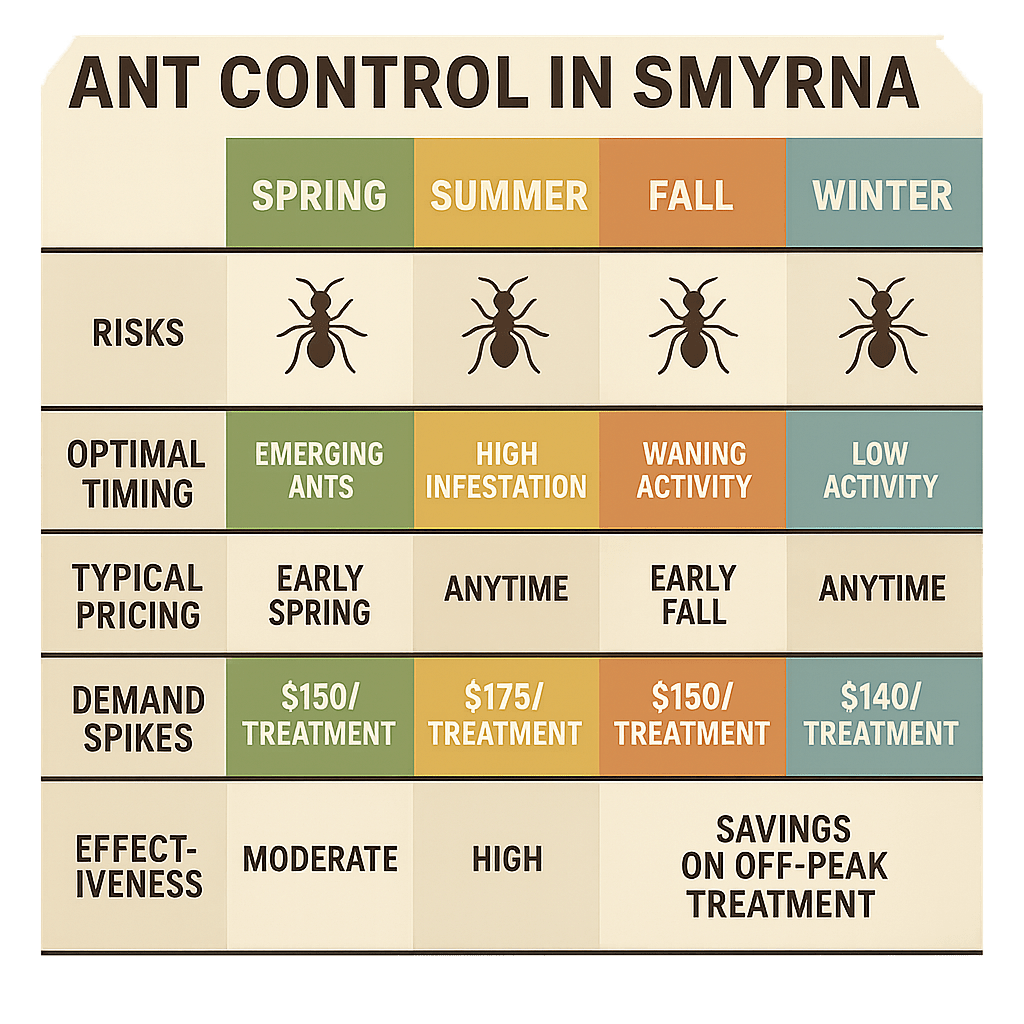 The Right Time to Tackle Ant Problems in Smyrna
