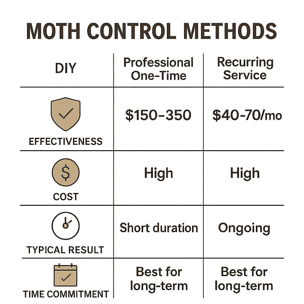 Cost of Moth Control Peachtree City, Georgia