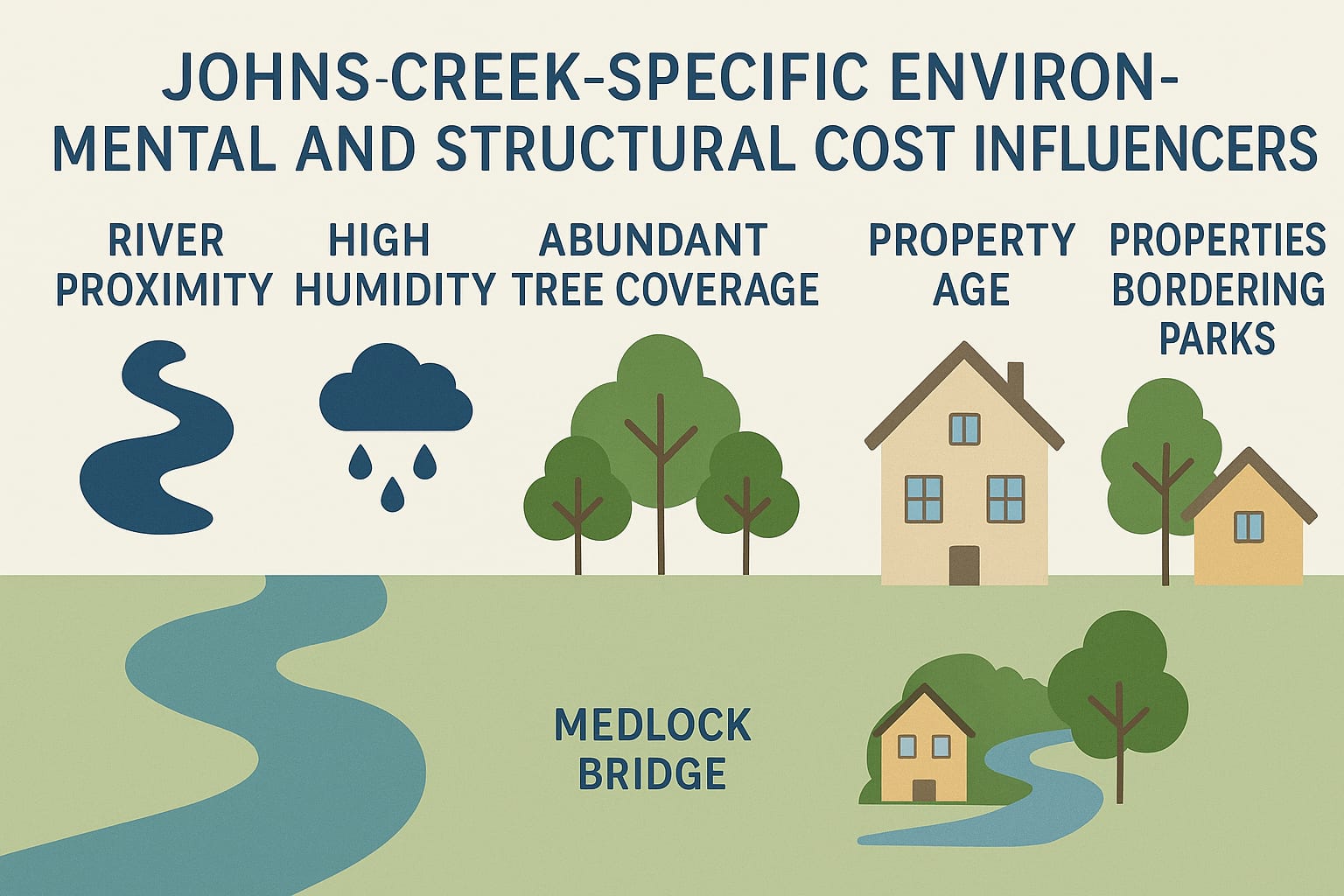 Johns creek specific environmental and structural cost influencers