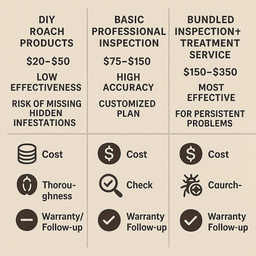 Cost of Cockroach Inspection Roswell, Georgia