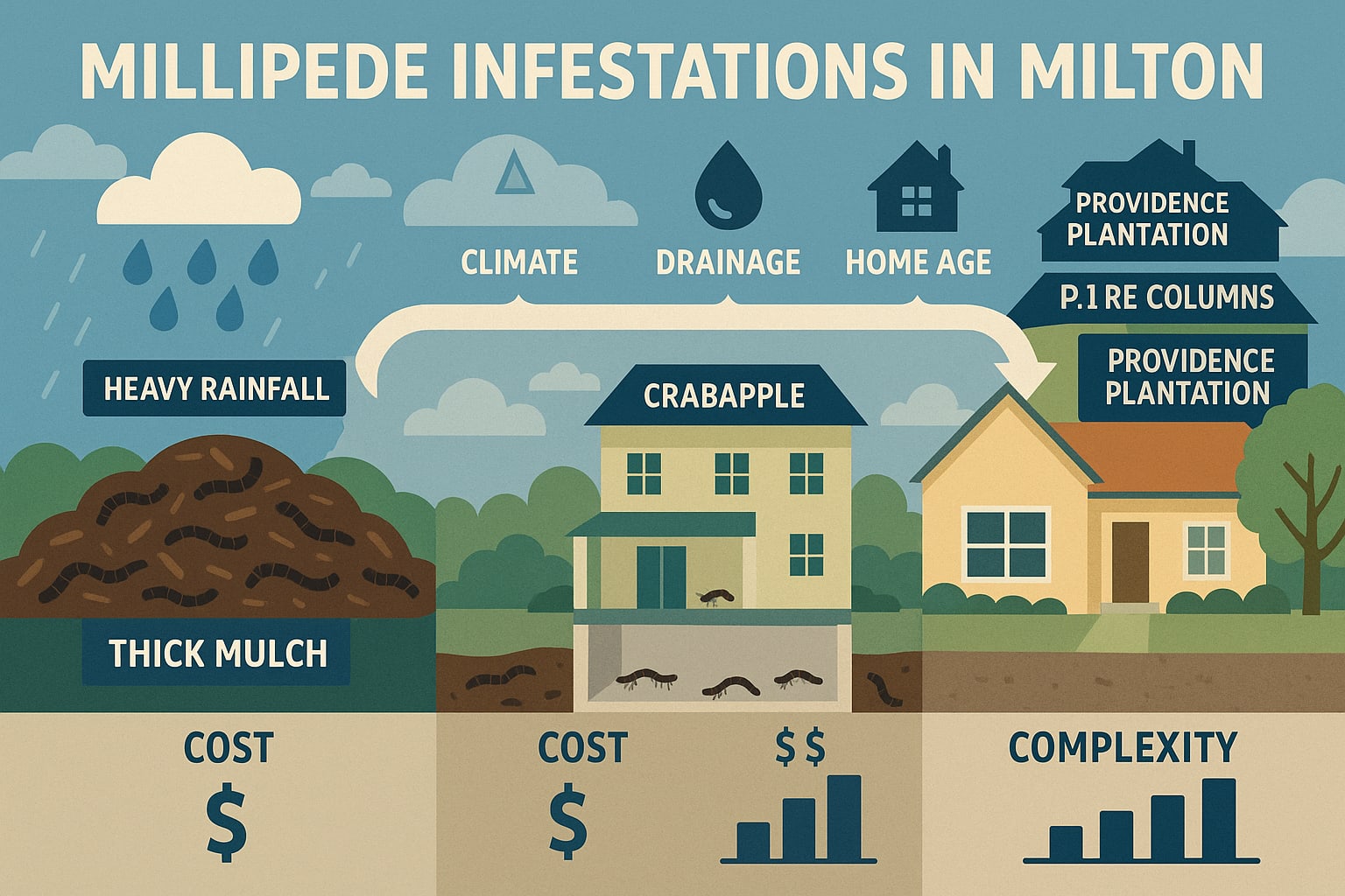 Millipede Infestation in Milton 