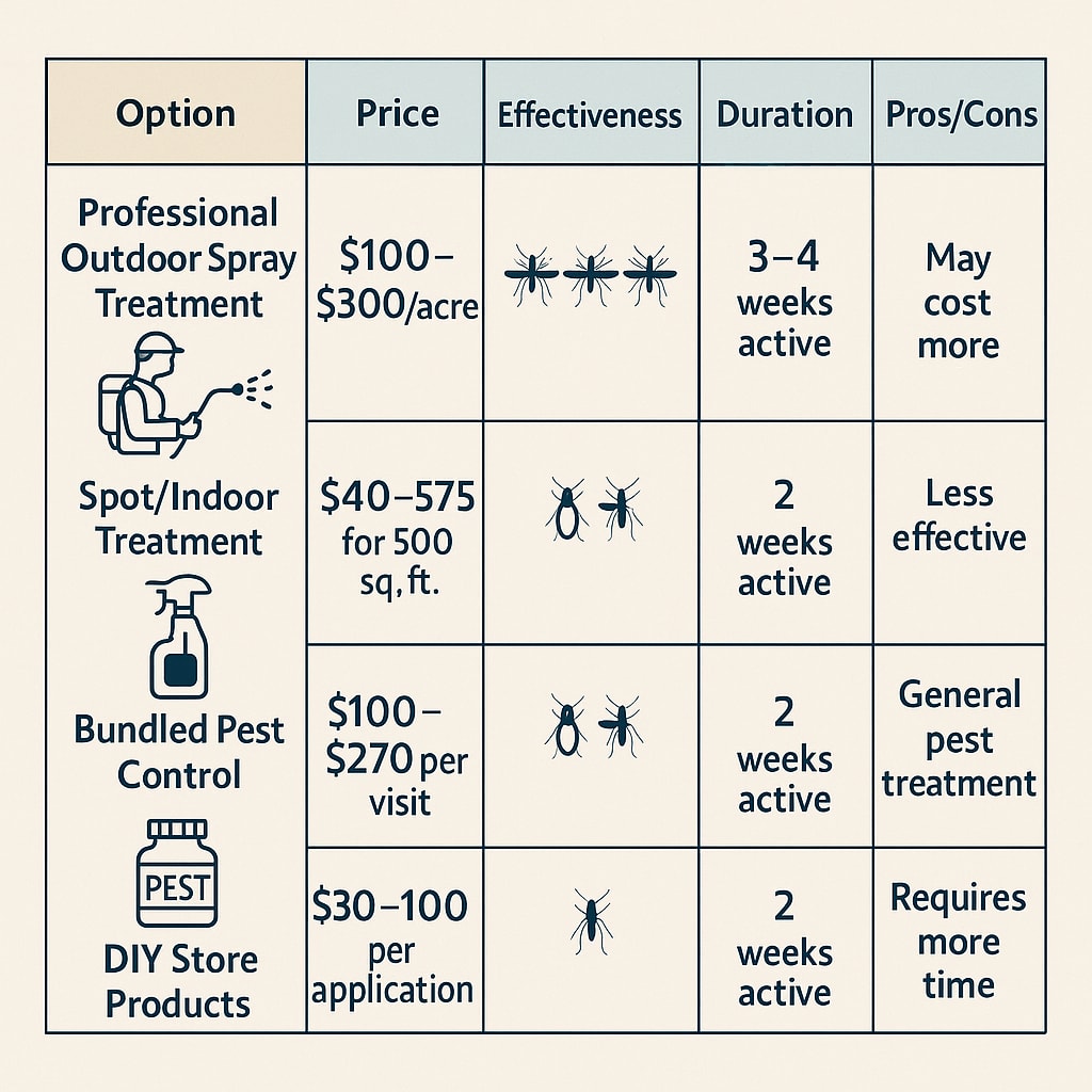 tick control cost in Roswell Professional Outdoor Spray Treatment Diagram