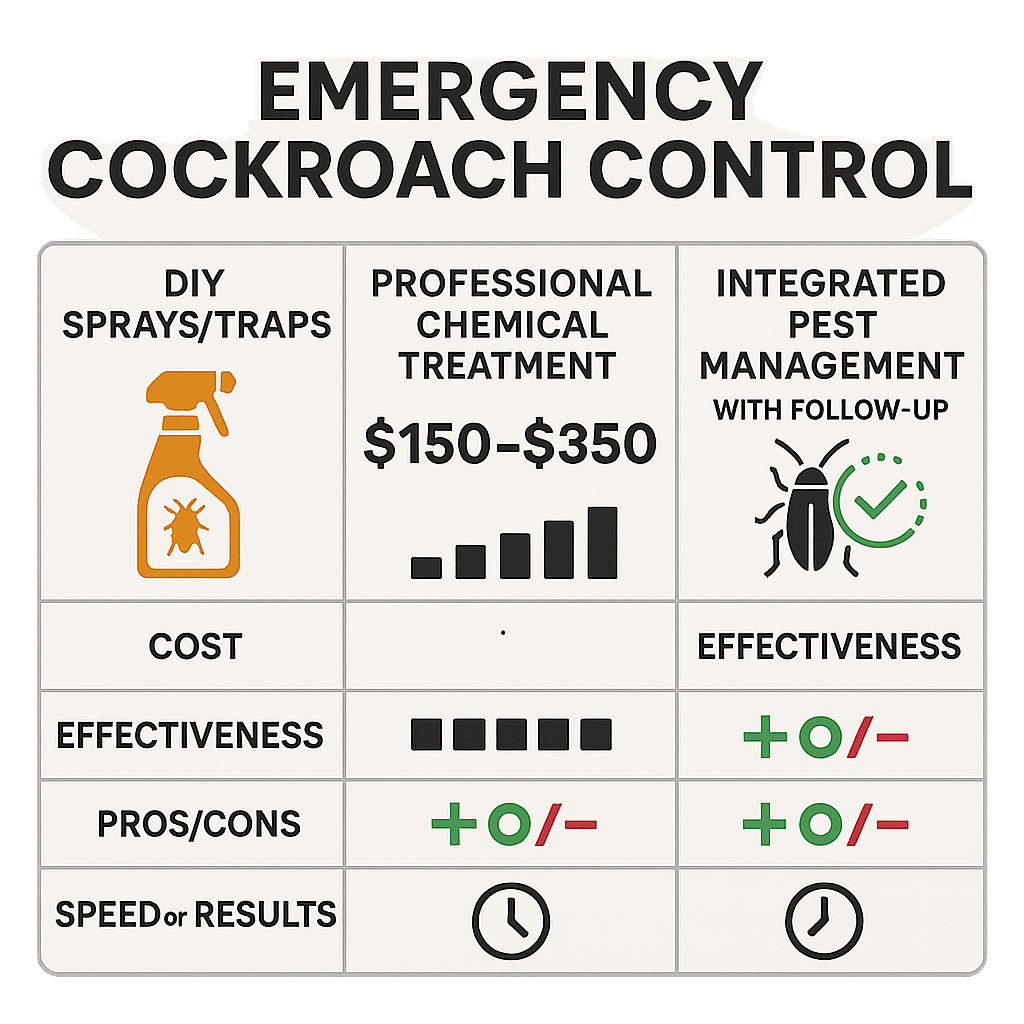 Cost of Emergency Cockroach Control Alpharetta GA