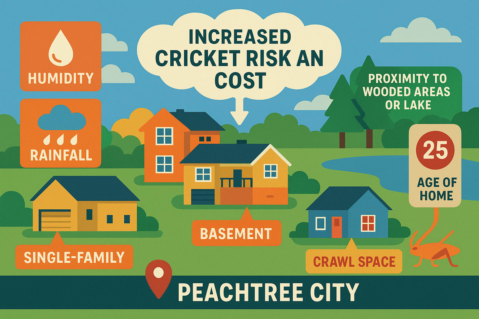 Simple Steps Peachtree City Homeowners Can Take to Keep Crickets Out