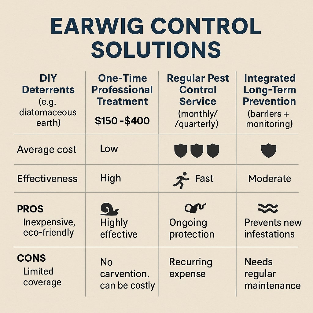 Cost of top rated earwig control Sandy Springs