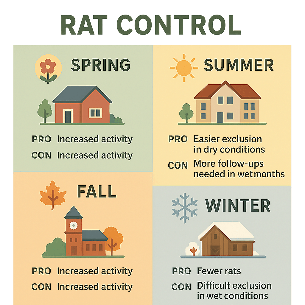 Best Time for Rat Control in Roswell