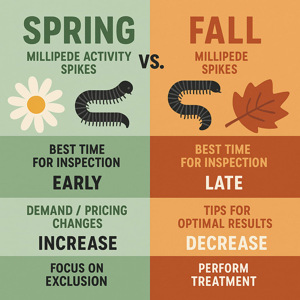 Best Time for Millipede Control in Sandy Springs