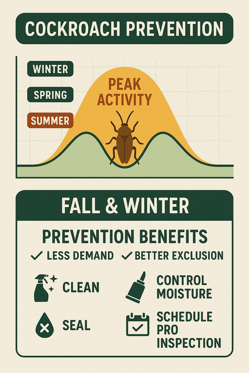 The Best Time to Tackle Cockroach Problems in Roswell