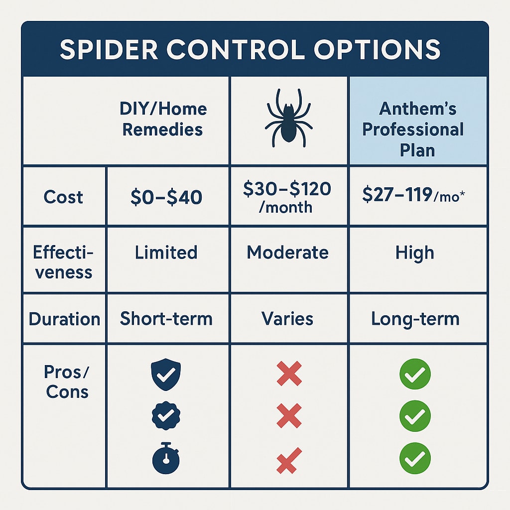 Spider Control in Milton