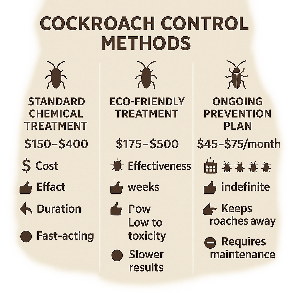 Cockroach control cost Dunwoody, GA