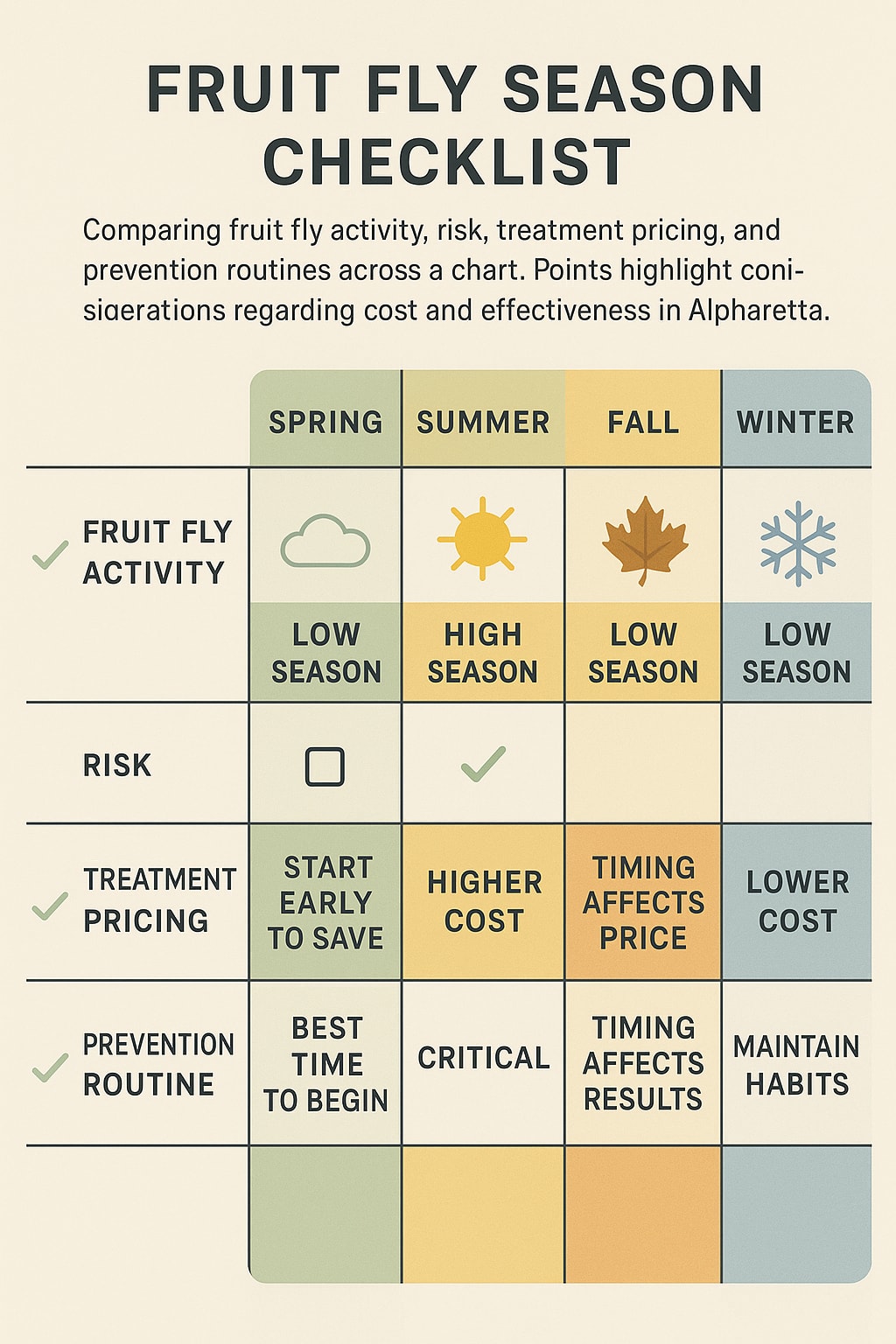 Best Time for Fruit Fly Control in Alpharetta