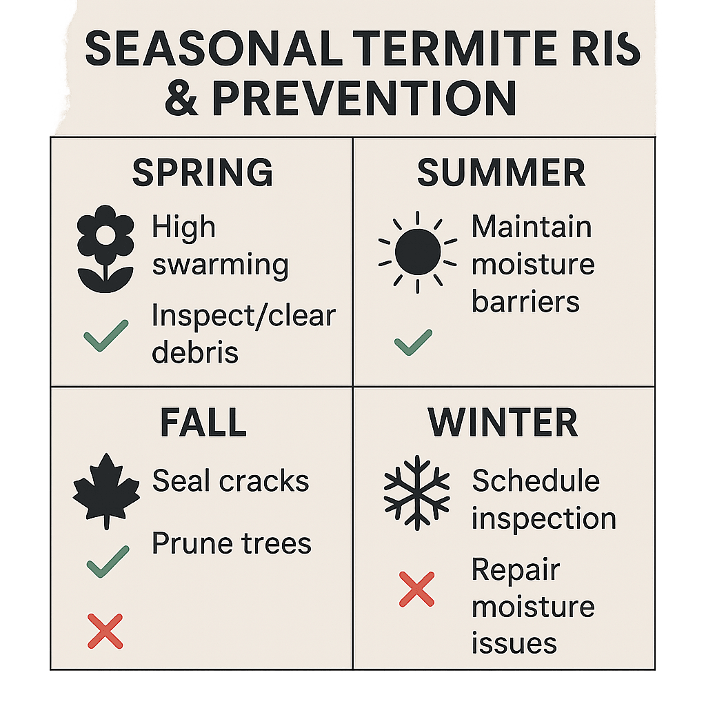 Seasonal termite risk & prevention