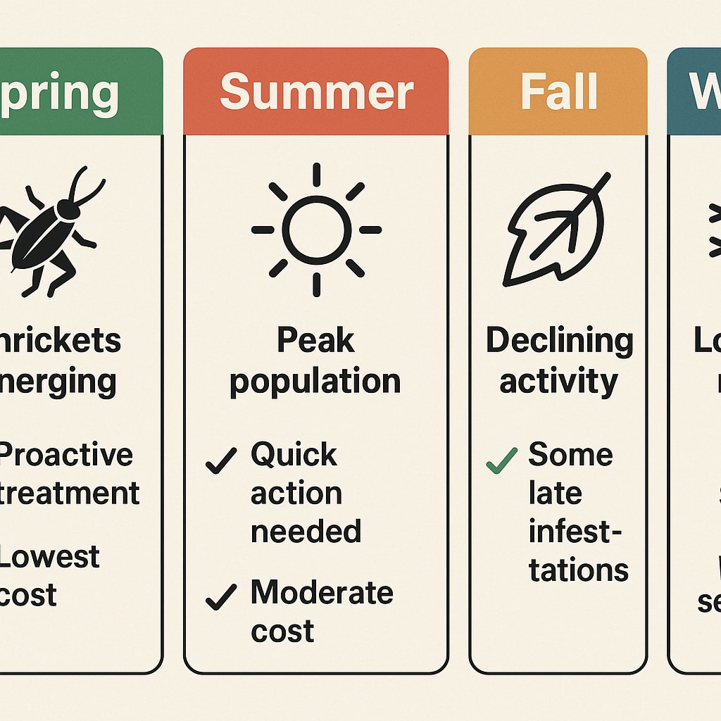 Best Time to Take Care of Crickets in Druid Hills