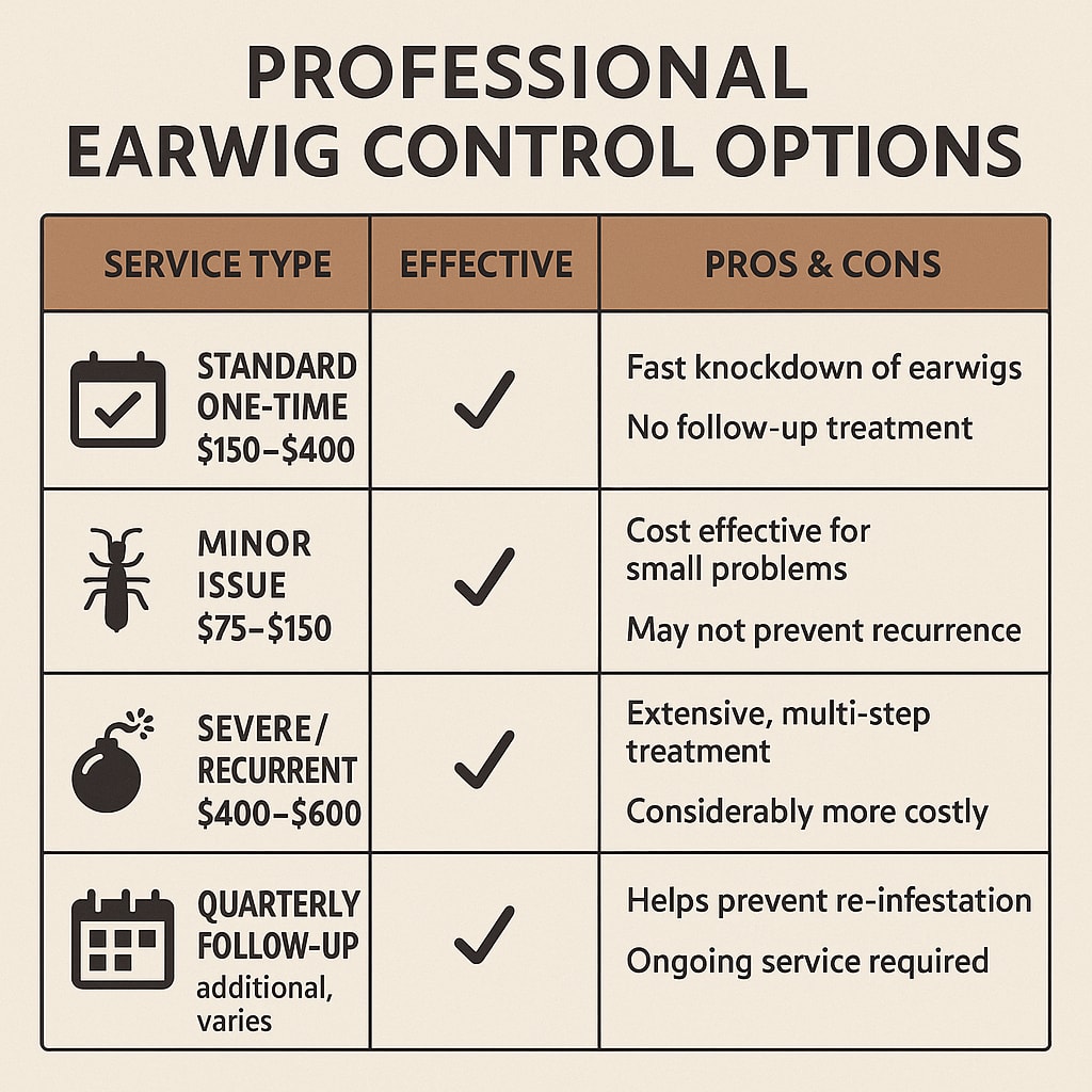 Earwig control cost Druid Hills, GA