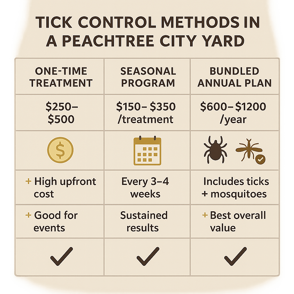 Cost of Tick Control Peachtree City, GA