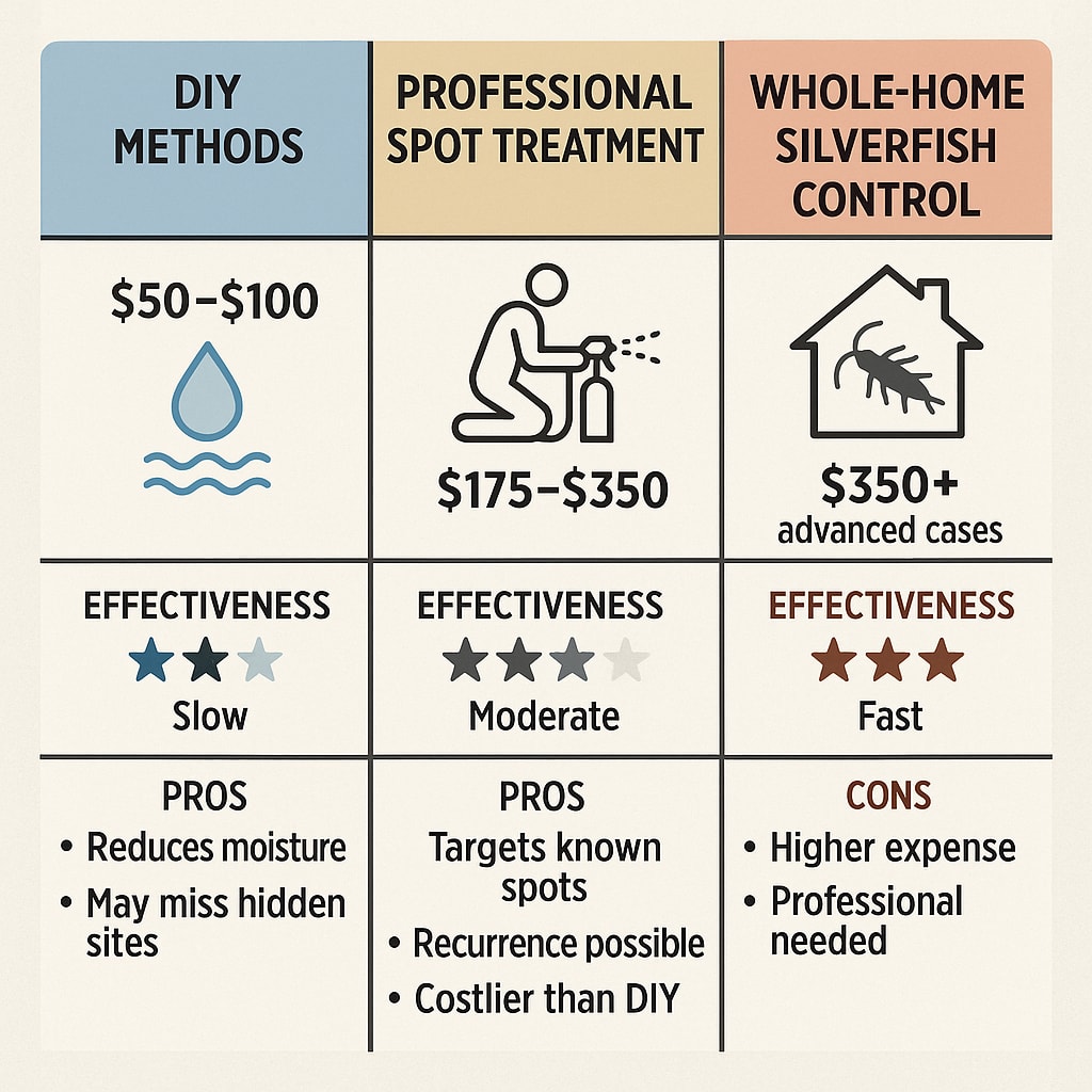 Cost of Emergency Silverfish Control in Johns Creek
