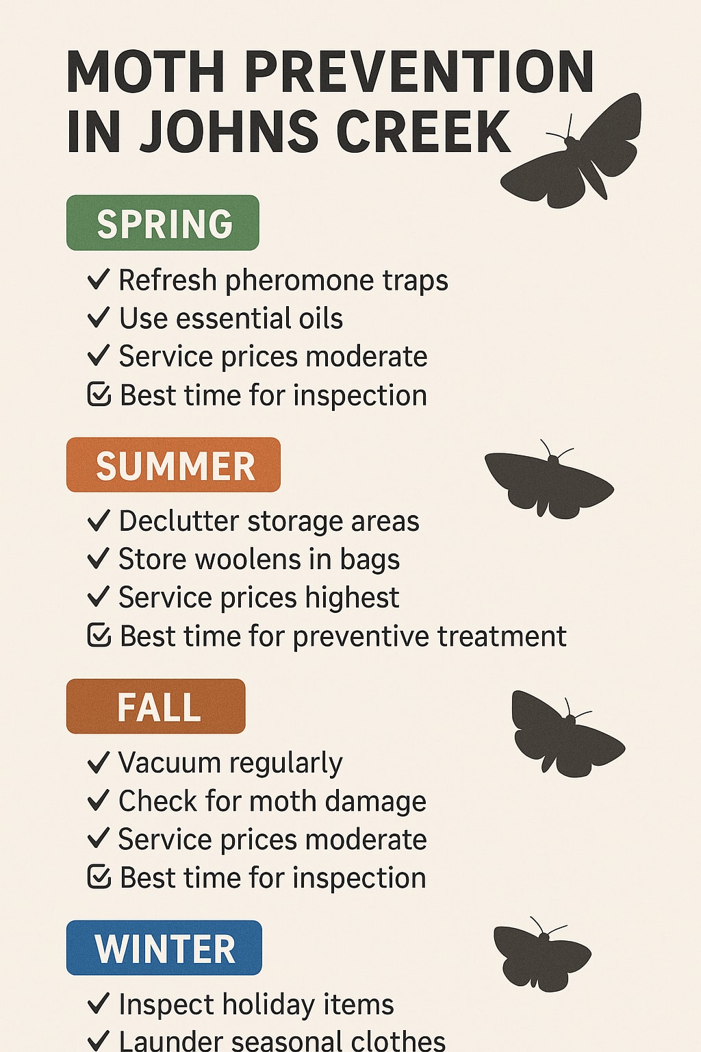 Right Time for Moth Control in Johns Creek