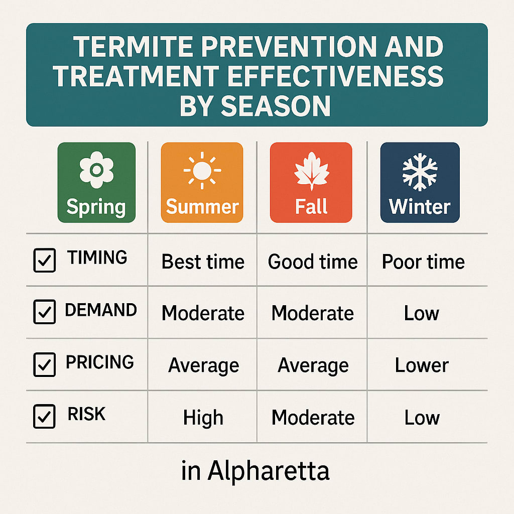 Right Time to Treat for Termites in Alpharetta